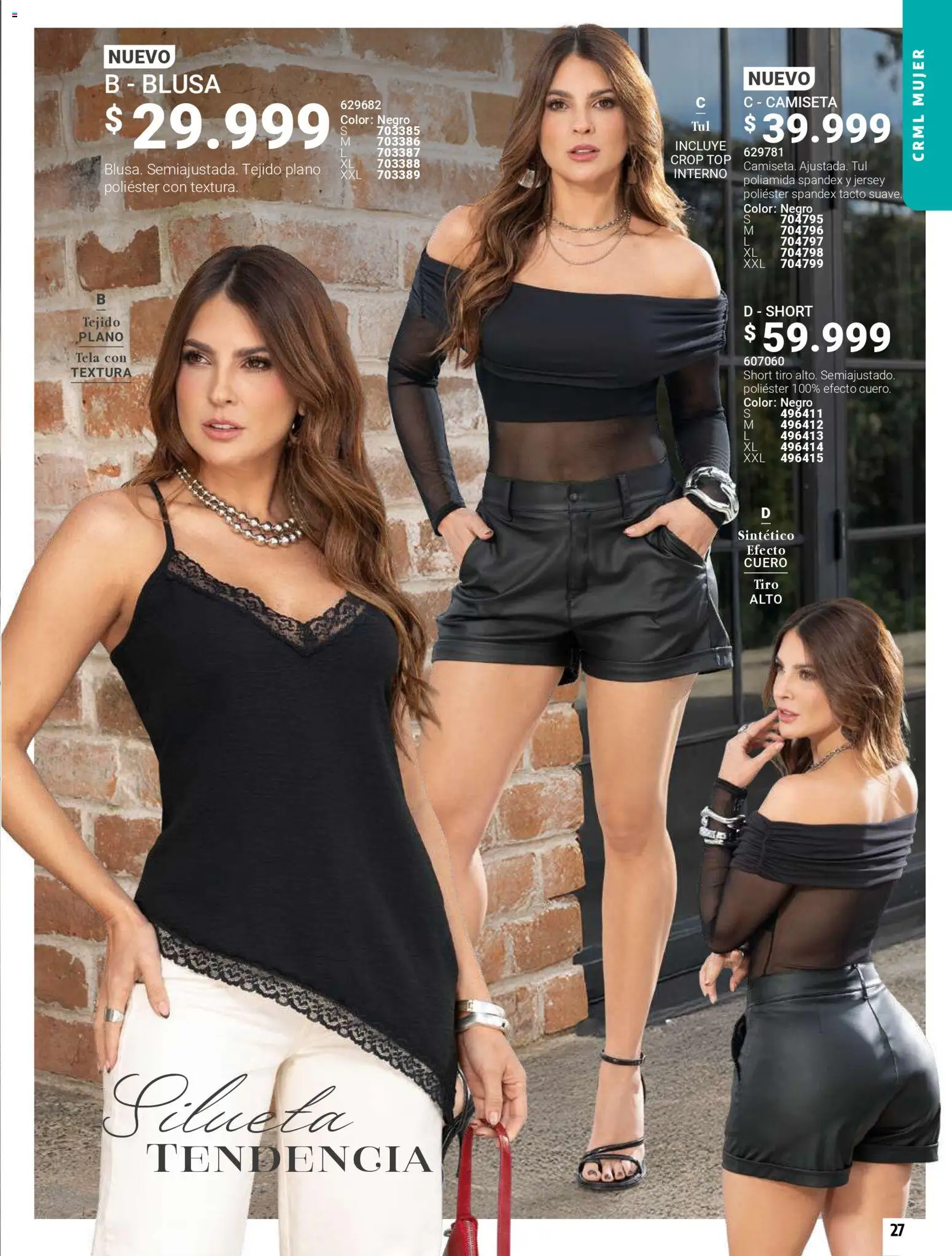 Carmel revista - valida desde el 01.04.2026 | Página: 27 | Productos: Short, Camiseta, Top, Blusa