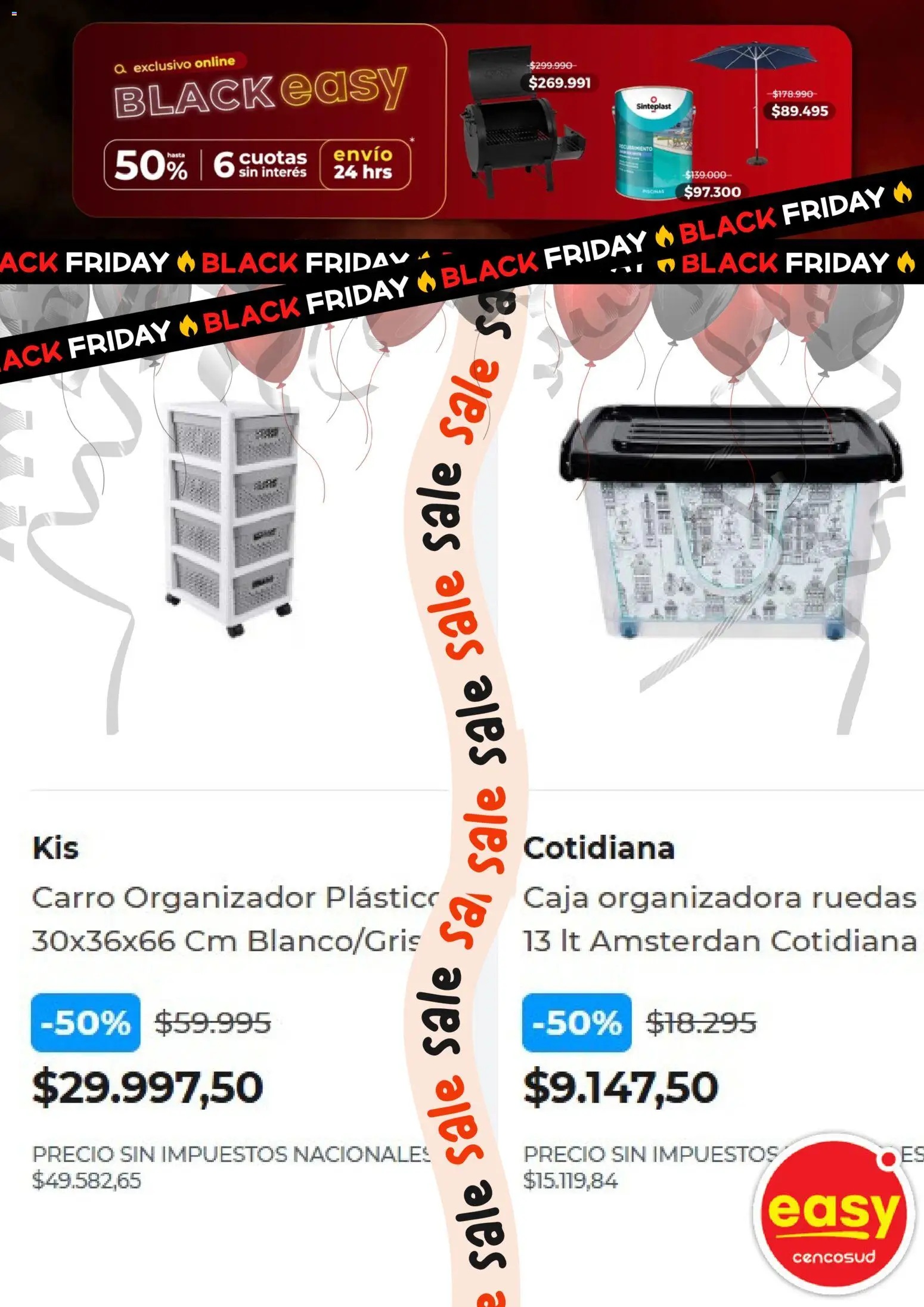 Easy - Black Friday │ válido desde el 20.10.2025 | Página: 7 | Productos: Organizador, Carro organizador, Caja