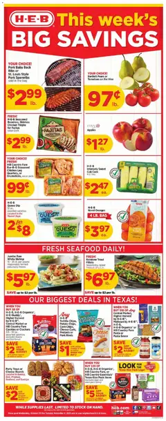 Preview of H-E-B weekly ads valid from 29.10.2025