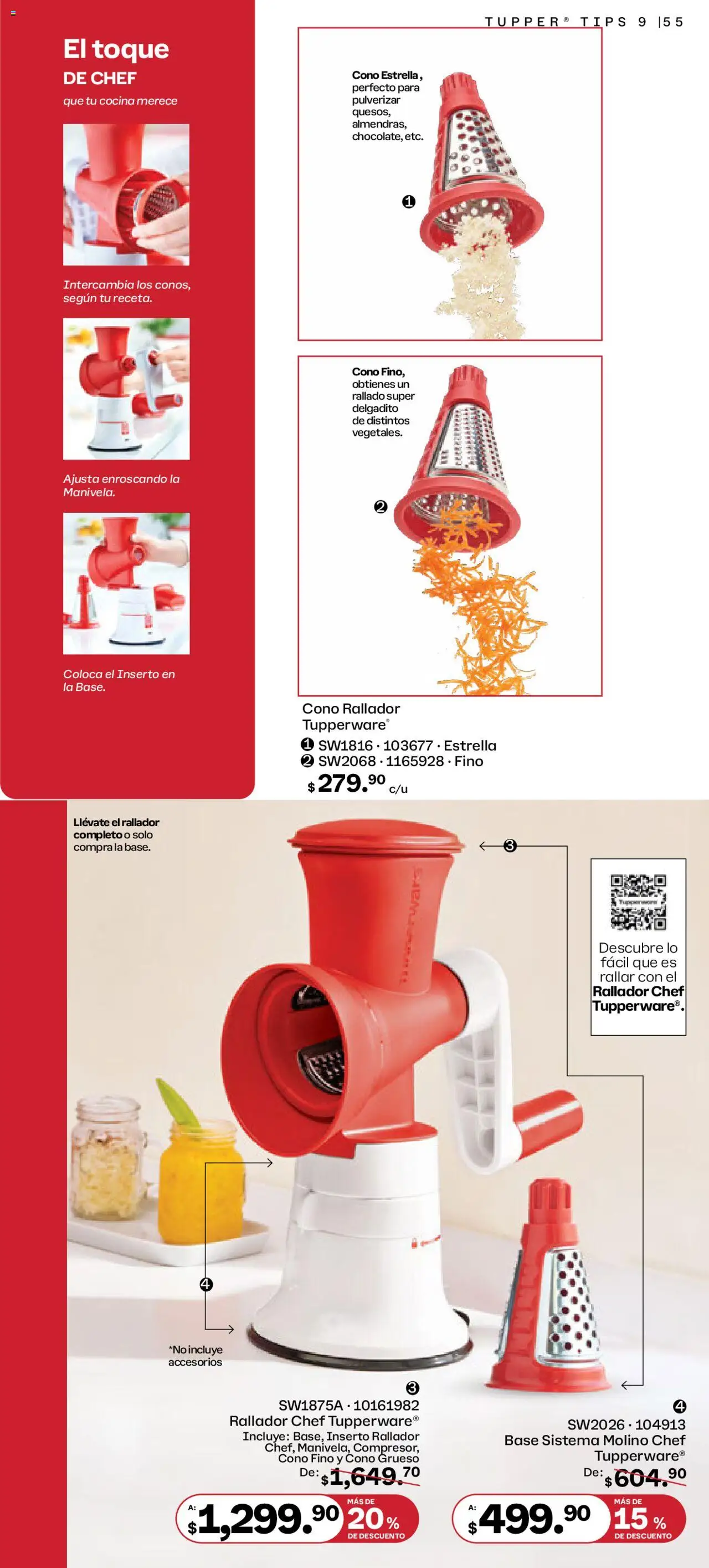 Nuevas ofertas de Tupperware válidas en toda la República Mexicana desde el 11.08.2025. ¡Encuentra las mejores ofertas en Tupperware catálogo! | Página: 55 | Productos: Cocina, Tupper