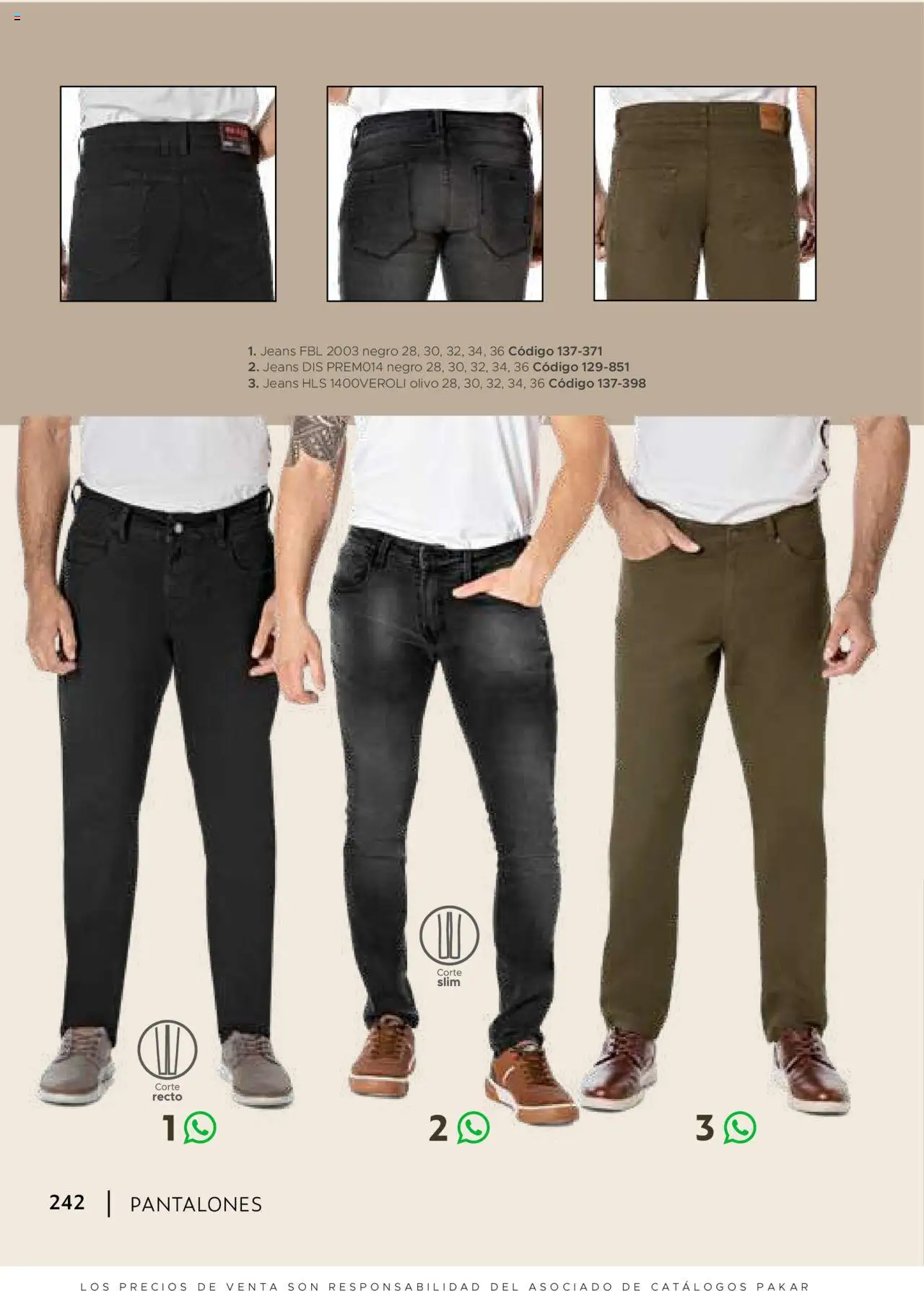 Nuevas ofertas de SC Pakar válidas en toda la República Mexicana desde el 24.07.2025. ¡Encuentra las mejores ofertas en SC Pakar Catálogo Ropa y Accesorios! | Página: 242 | Productos: Pantalones