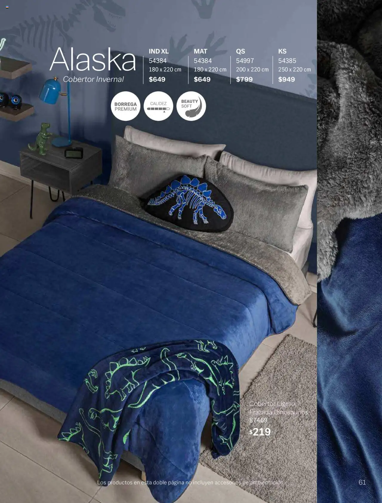 Nuevas ofertas de Vianney válidas en toda la República Mexicana desde el 15.08.2025. ¡Encuentra las mejores ofertas en Vianney - Catálogo Invierno! | Página: 63 | Productos: Cobertor