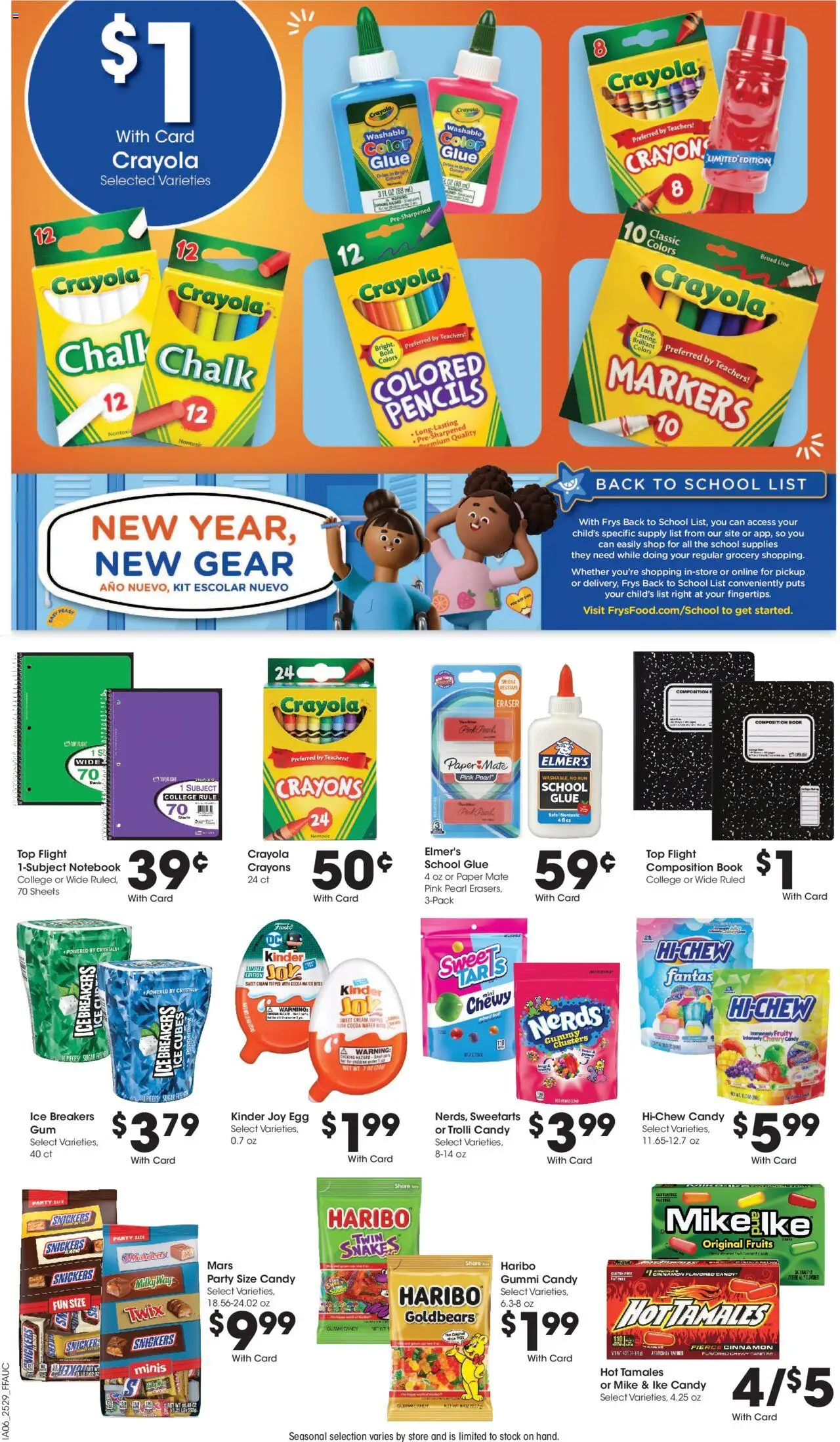 Fry's Food Weekly Ad - valid from 20.08.2025 | Page: 12 | Products: Safe, Eraser, Cream, Notebook