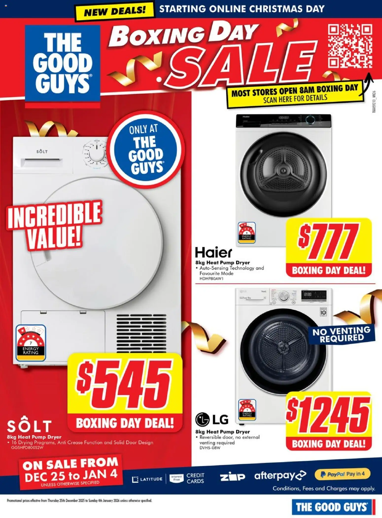 The Good Guys catalogue - valid from 24.12.2025 | Page: 11 | Products: Door, Dryer
