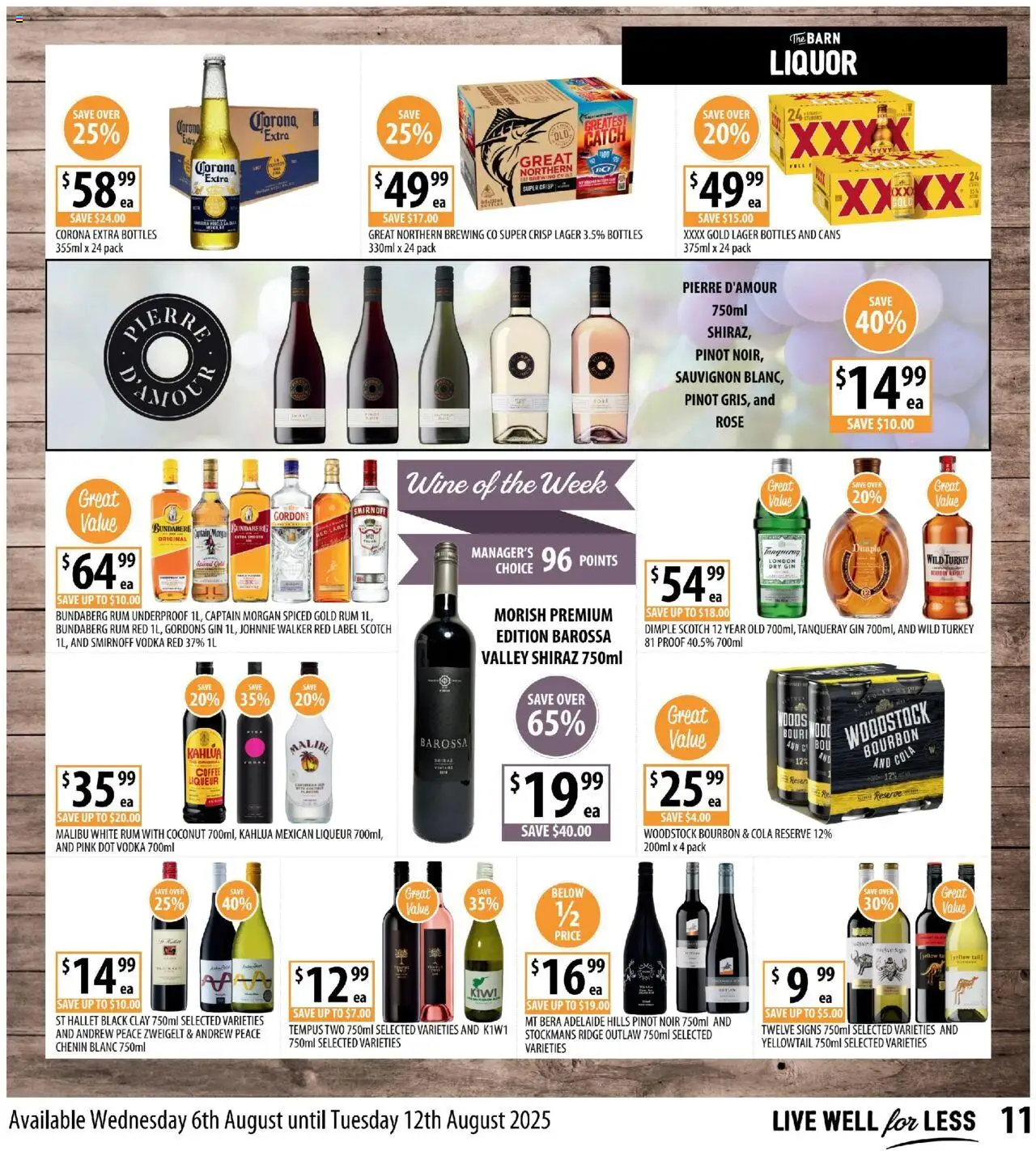 Supabarn catalogue - valid from 06.08.2025 | Page: 11 | Products: Wine, Bourbon, Gin, Clay