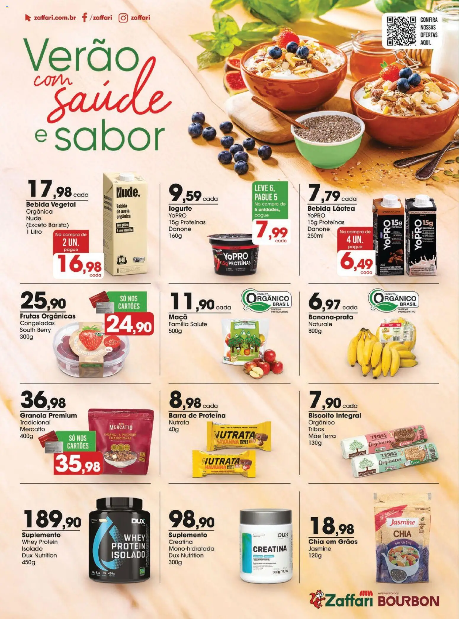 Zaffari Folheto - válido de 20.01.2026 | Página: 16 | Produtos: Chia, Bourbon, Granola, Barra de proteína