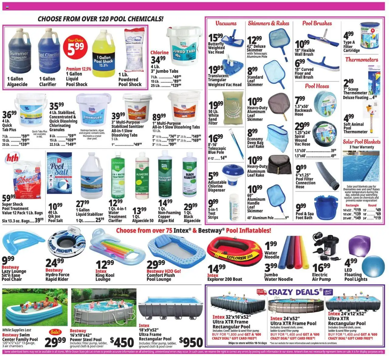 Ocean State Job Lot Weekly Ad - valid from 07.08.2025 | Page: 4 | Products: Bath, Brush, Salt, Shock