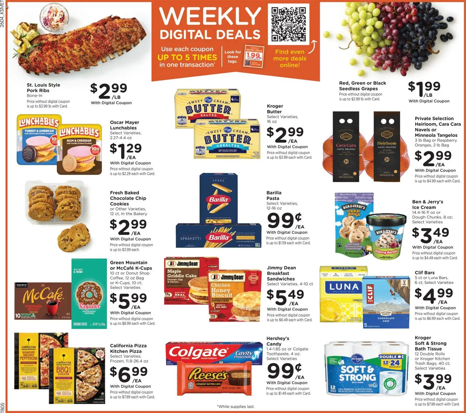 King Soopers Weekly Ad - valid from 25.02.2026 | Page: 2 | Products: Bakery, Chocolate, Pork, Cream