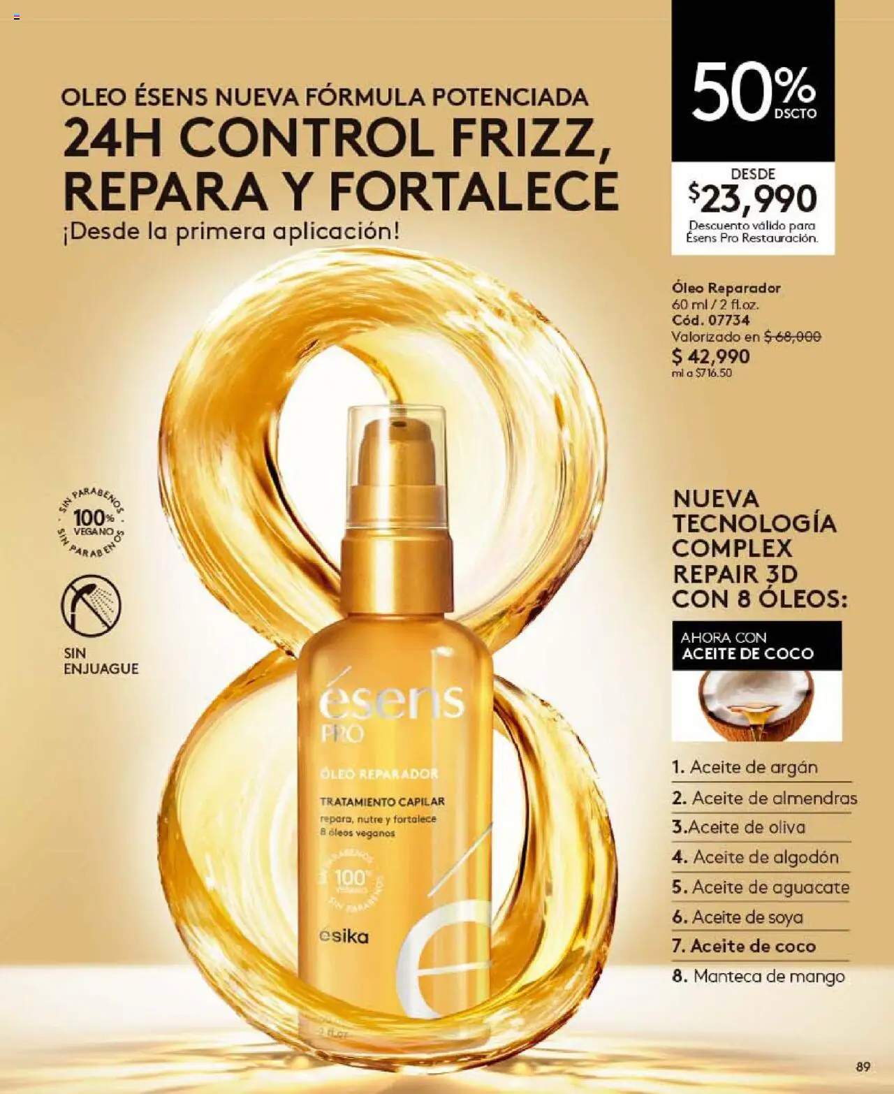 Ésika revista - valida desde el 24.09.2025 | Página: 89 | Productos: Algodón, Almendras, Coco, Aceite