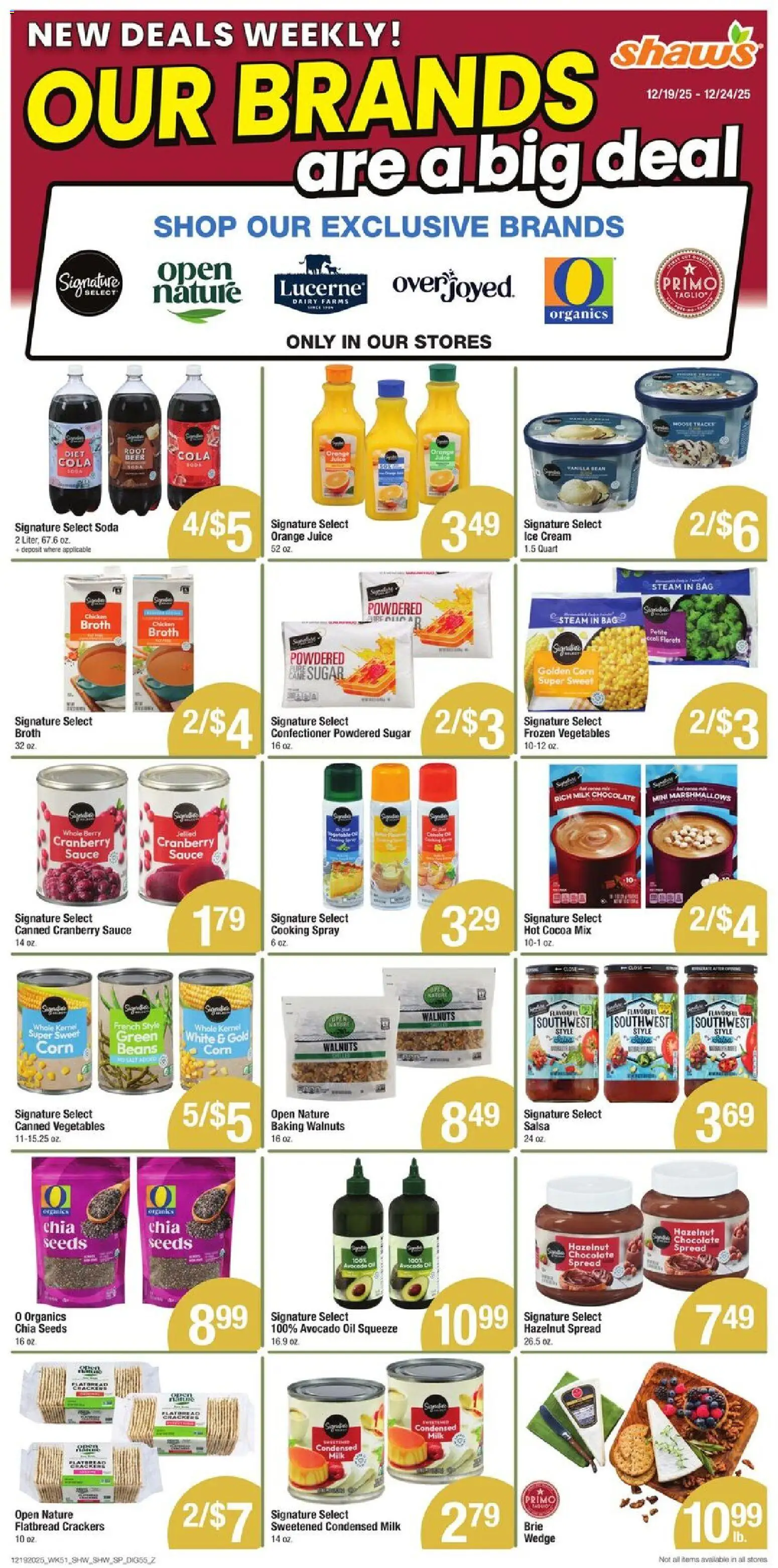 Shaw's Weekly Ad - RI - valid from 19.12.2025 | Page: 9 | Products: Milk, Ice cream, Sugar, Bag