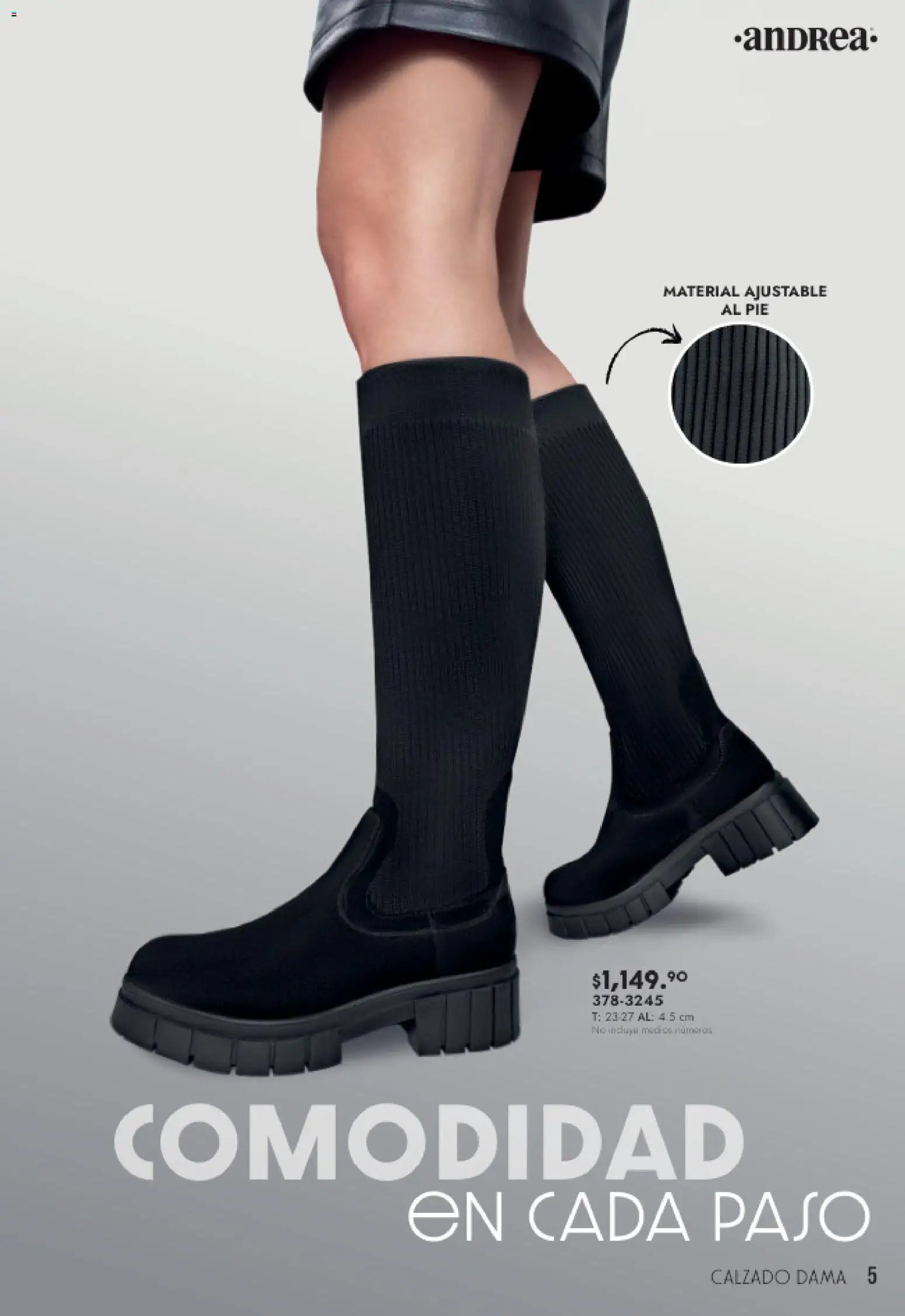 Nuevas ofertas de Andrea válidas en toda la República Mexicana desde el 08.03.2026. ¡Encuentra las mejores ofertas en Andrea catálogo Botas y Botines! | Página: 5