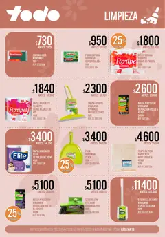 Vista previa Supermercados TODO - Ofertas válido desde el 21.04.2026 | Página: 16 | Productos: Papel higiénico, Cocina, Esponja, Escobillon