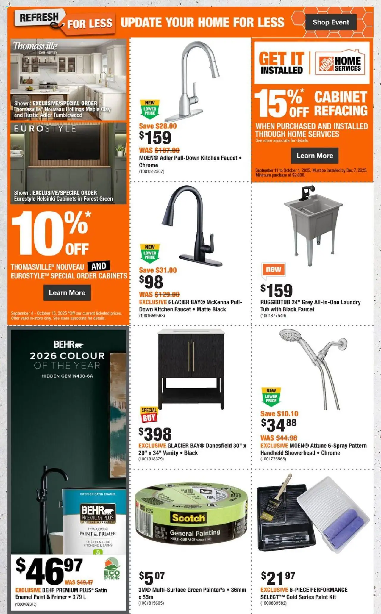 Home Depot flyer valid from 11.09.2025 | Page: 4 | Products: Cabinet