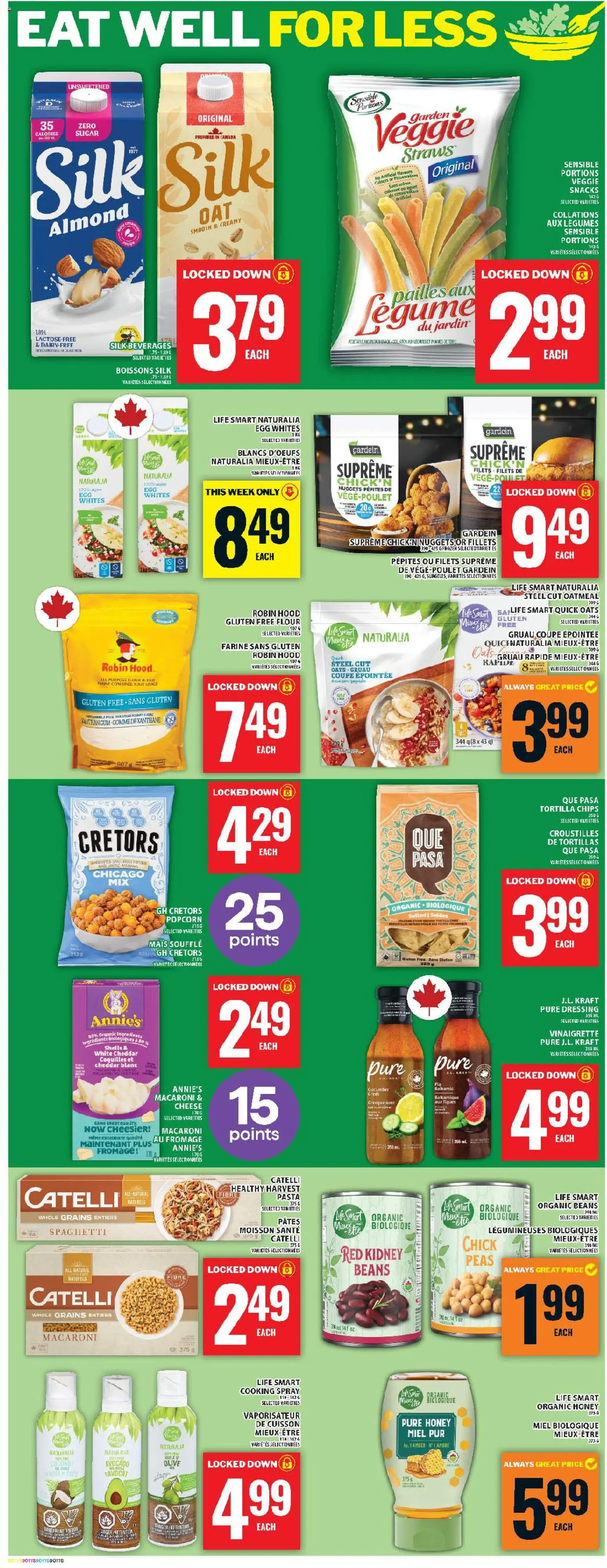 Food Basics flyer valid from 01.01.2026 | Page: 9 | Products: Pasta, Chips, Cheese, Chicken