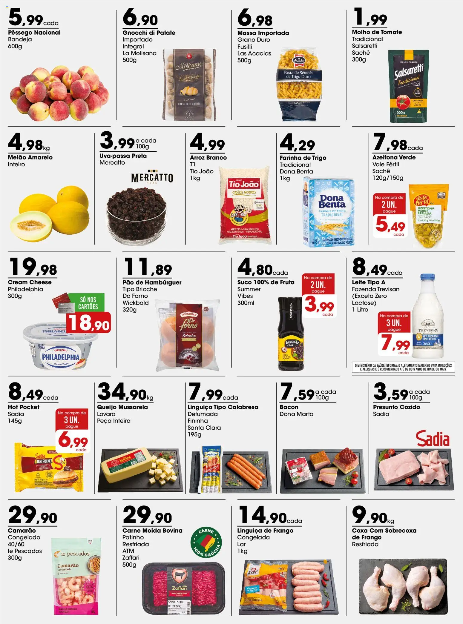 Zaffari Folheto - válido de 01.12.2025 | Página: 2 | Produtos: Molho de tomate, Pão, Cream cheese, Frango