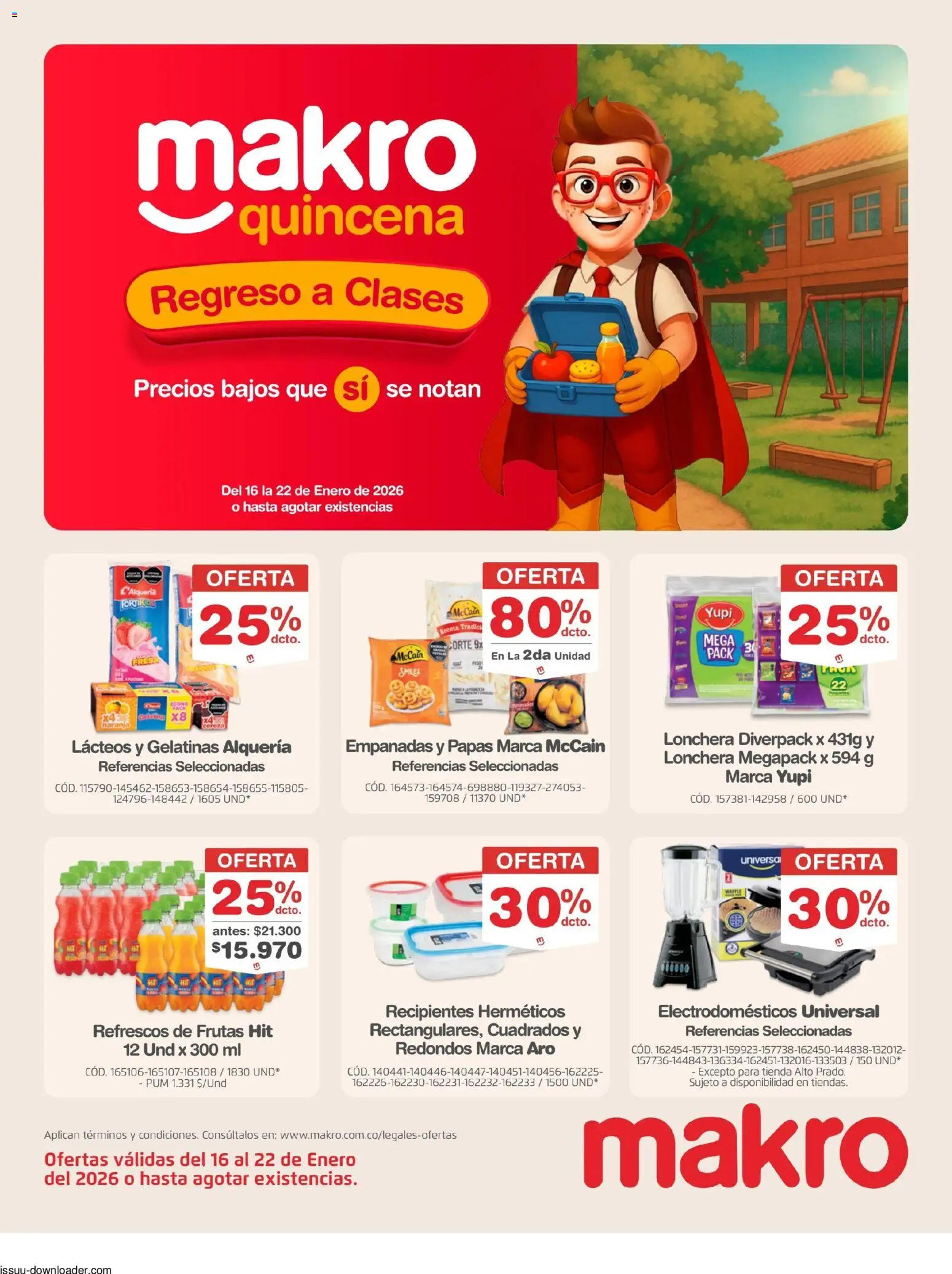 Makro revista - valida desde el 16.01.2026 | Página: 1 | Productos: Fresa, Lonchera, Plátano