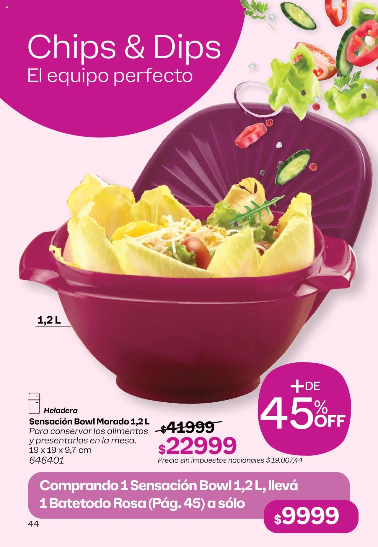 Tupperware - Campaña 16/2025 │ válido desde el 21.09.2025 | Página: 45 | Productos: Bowl, Heladera