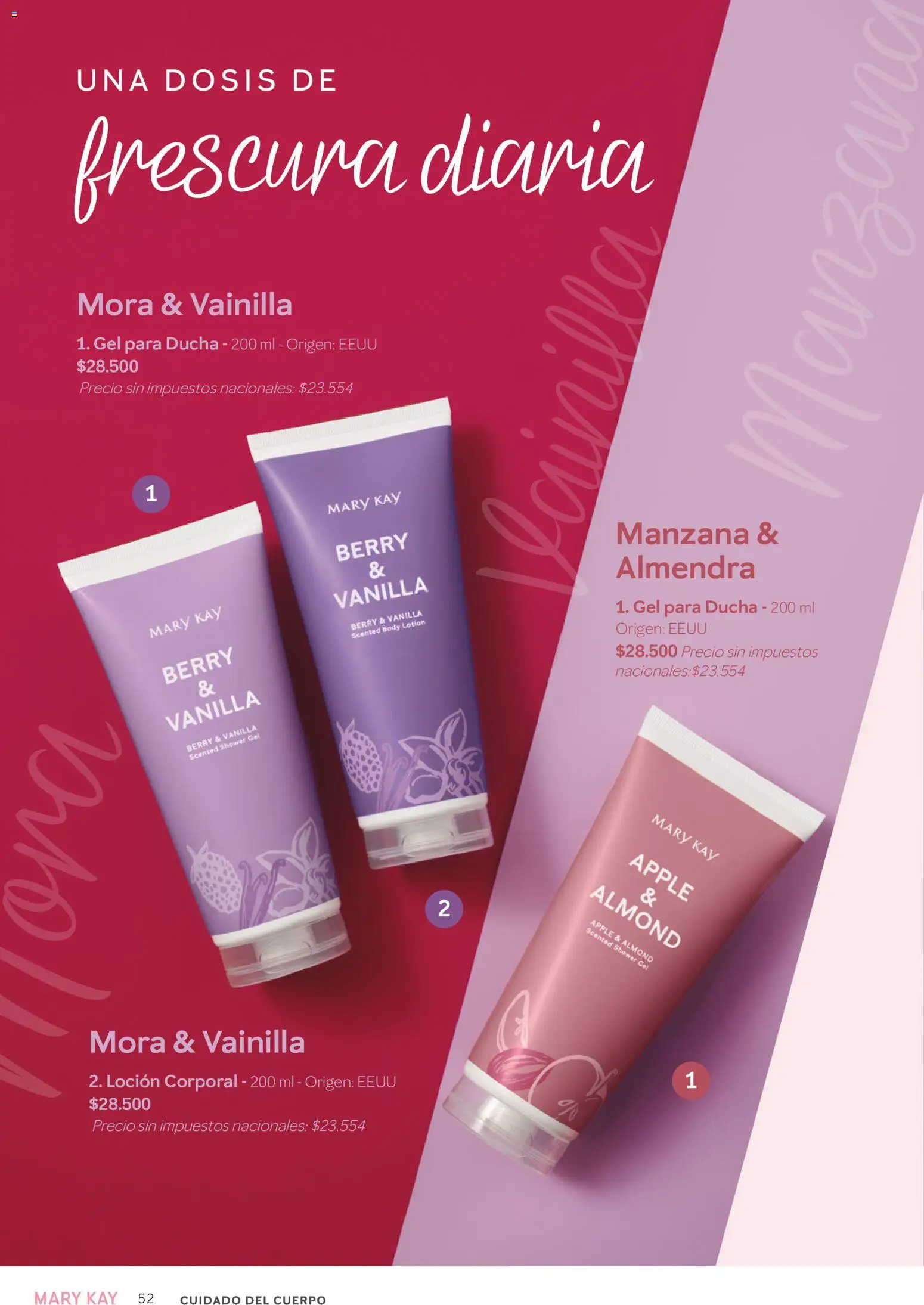 Mary Kay catálogo │ válido desde el 02.01.2026 | Página: 52 | Productos: Body, Ducha, Loción, Almendra