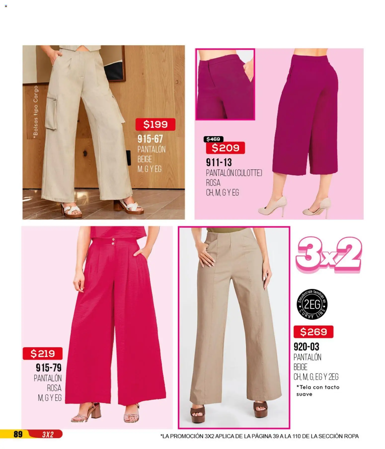 Nuevas ofertas de Cklass válidas en toda la República Mexicana desde el 14.04.2026. ¡Encuentra las mejores ofertas en Cklass catálogo 3X2 Digital Ropa! | Página: 90 | Productos: Ropa