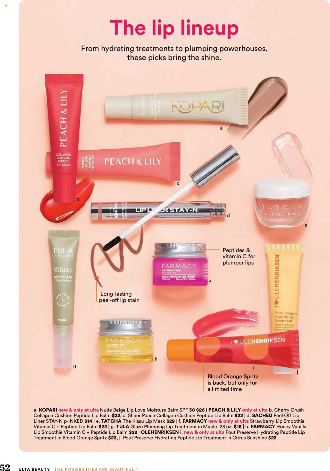 Ulta Beauty Weekly Ad - valid from 03.08.2025 | Page: 52 | Products: Vitamin, Lip Liner, Lip Stain, Cushion