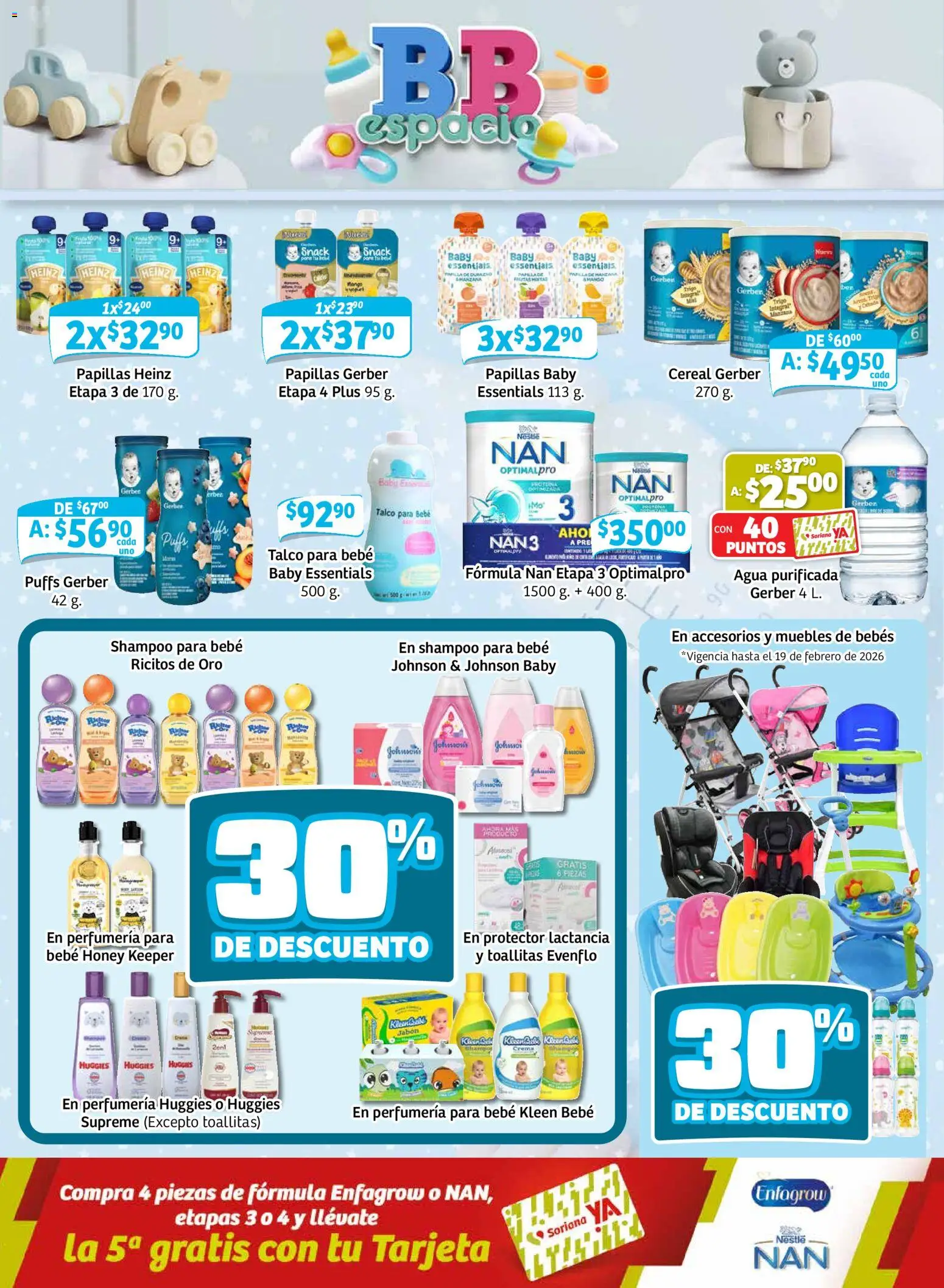 Nuevas ofertas de Soriana válidas en toda la República Mexicana desde el 12.02.2026. ¡Encuentra las mejores ofertas en Soriana - Pesito Valedor Mercado: Ags, Col, Gto, Jal, Mich! | Página: 20 | Productos: Crema, Agua, Jabón