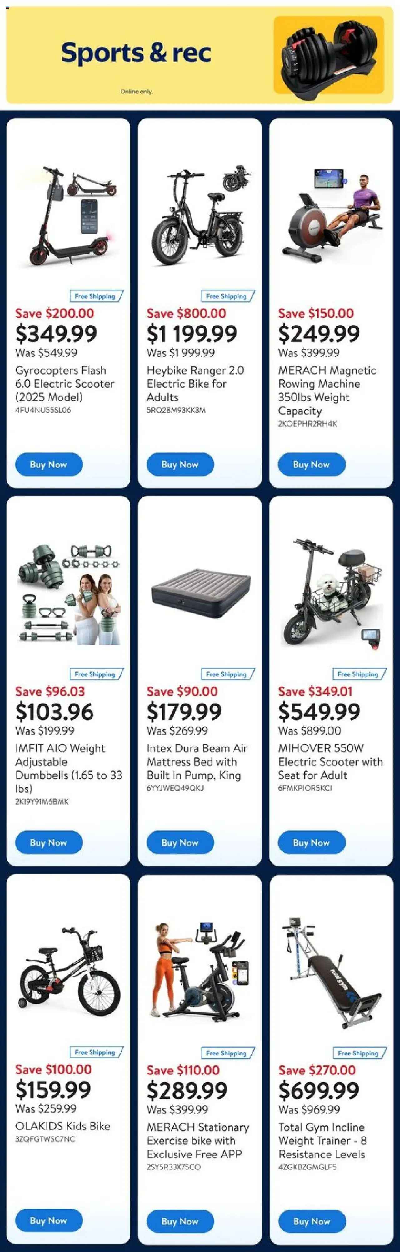 Walmart flyer valid from 12.06.2025 | Page: 6 | Products: Bed, Mattress