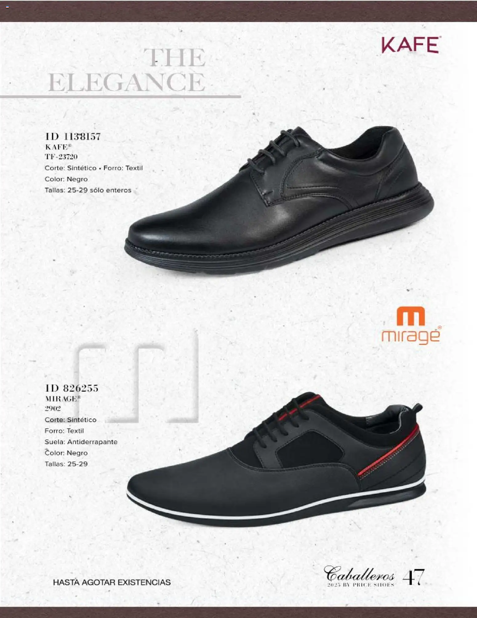 Nuevas ofertas de Price Shoes válidas en toda la República Mexicana desde el 26.11.2025. ¡Encuentra las mejores ofertas en Price Shoes catálogo Caballeros! | Página: 47