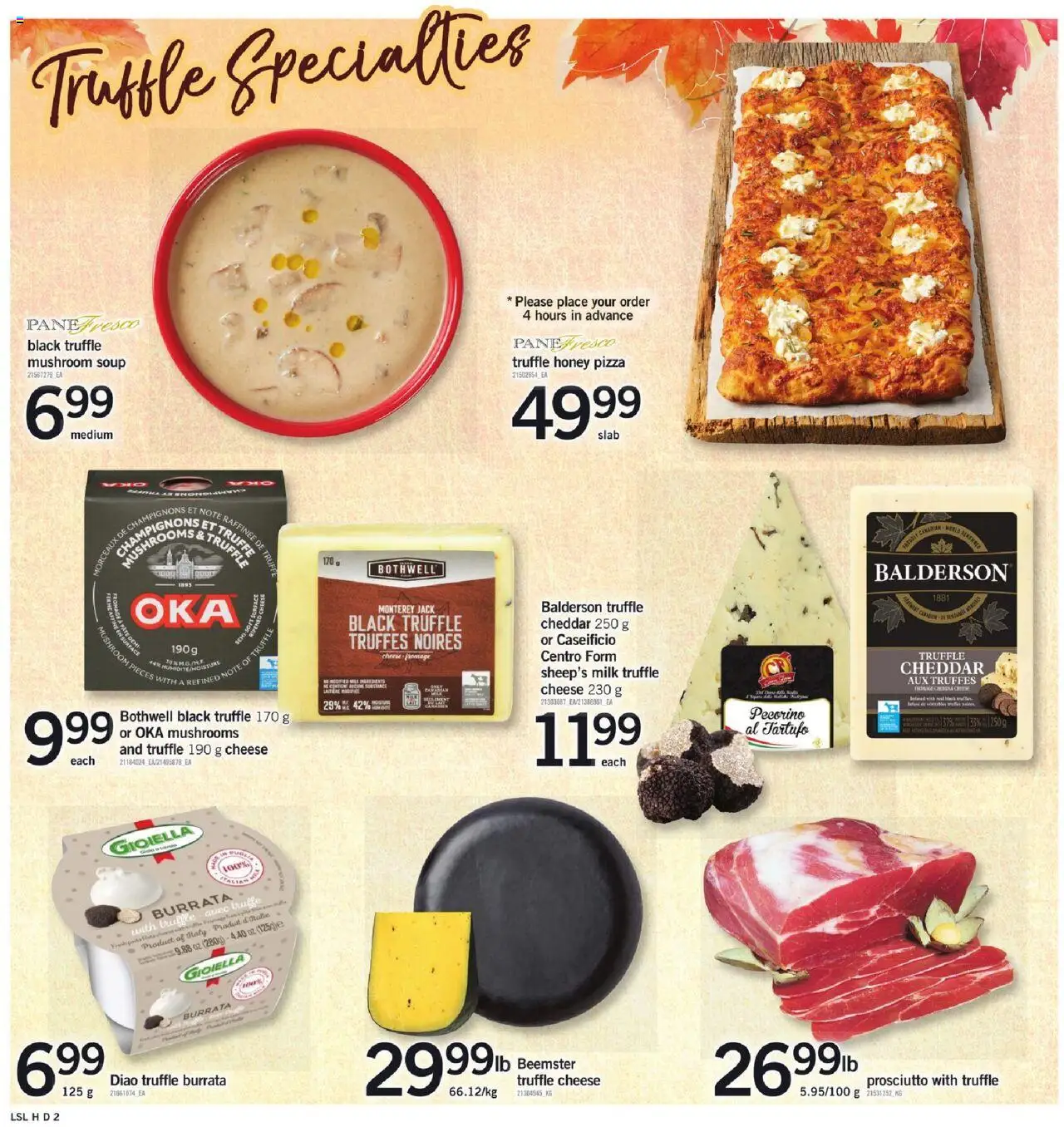 Loblaws flyer valid from 02.10.2025 | Page: 12 | Products: Milk, Cheese, Pizza