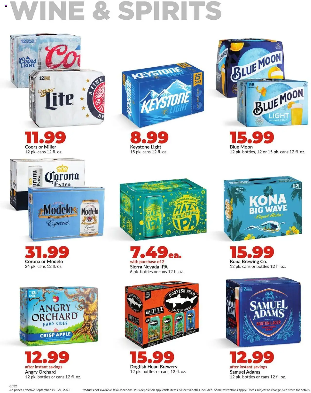 HyVee Weekly Ad - valid from 15.09.2025 | Page: 35 | Products: Cider, Wine