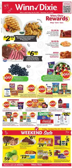 Preview of Winn Dixie weekly ads valid from 26.12.2025