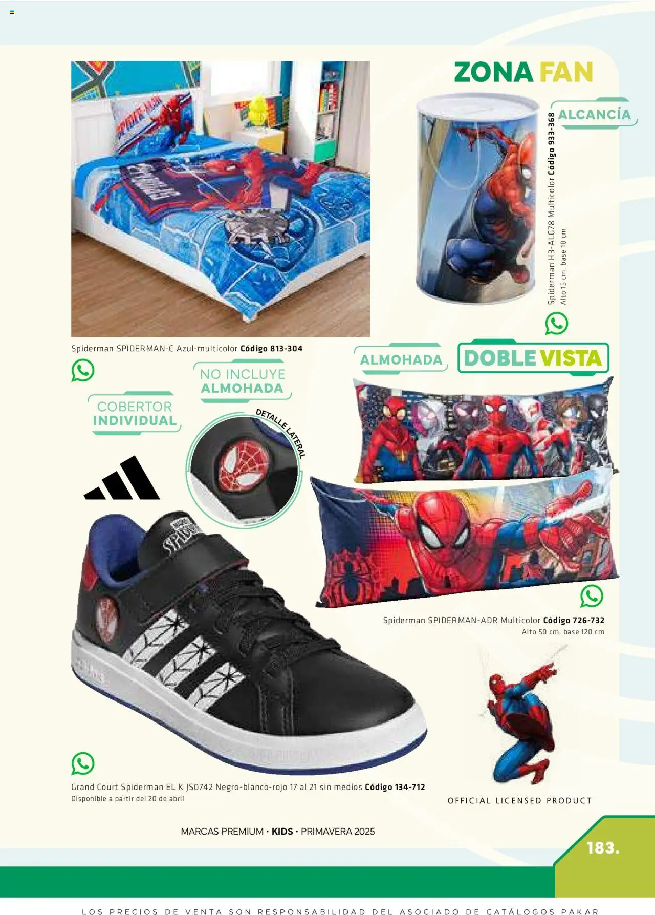 Nuevas ofertas de SC Pakar válidas en toda la República Mexicana desde el 28.02.2025. ¡Encuentra las mejores ofertas en SC Pakar catálogo Premium - Kids! | Página: 183 | Productos: Cobertor, Almohada