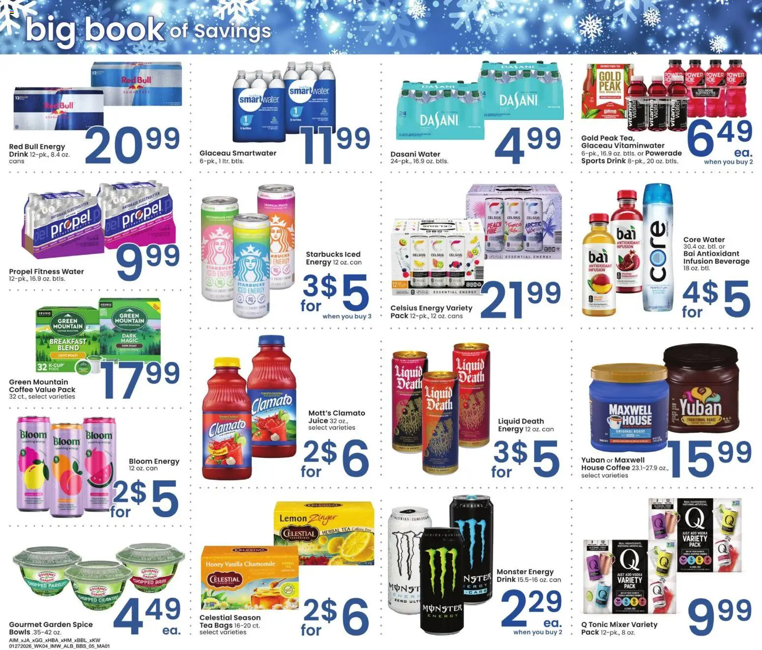 Albertsons Big Book of Savings - valid from 27.01.2026 | Page: 4 | Products: Coffee, Vodka, Water, Parsley