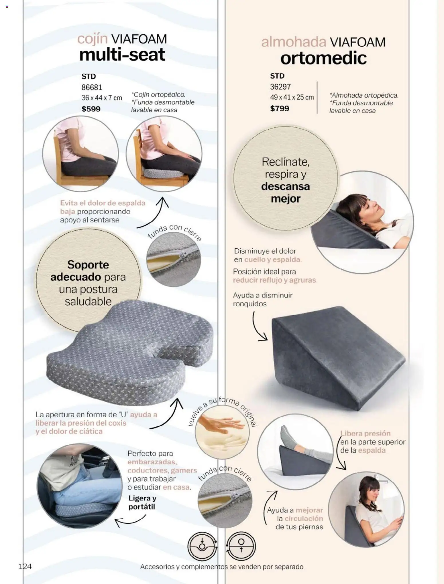 Nuevas ofertas de Vianney válidas en toda la República Mexicana desde el 23.01.2026. ¡Encuentra las mejores ofertas en Vianney catálogo Chavos! | Página: 126 | Productos: Funda, Almohada