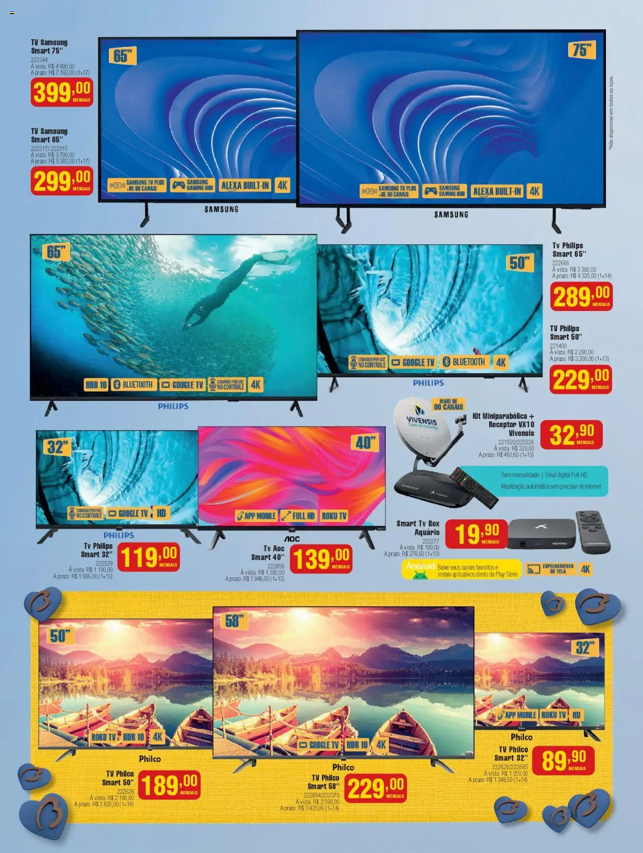 Berlanda Folheto - válido de 28.07.2025 | Página: 16 | Produtos: Tv box, Tela, Tv, Aquário