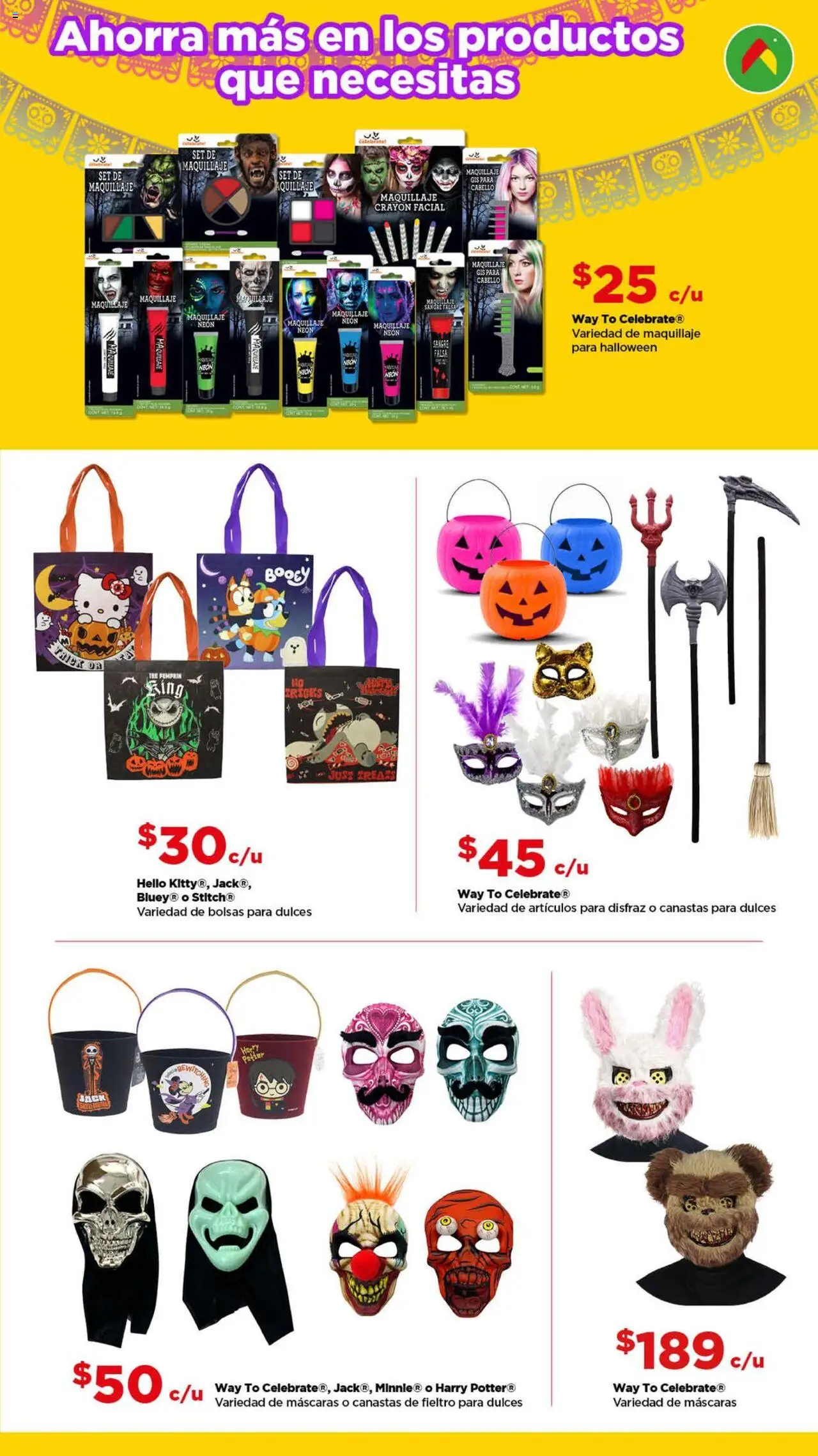 Nuevas ofertas de Bodega Aurrerá válidas en toda la República Mexicana desde el 14.10.2025. ¡Encuentra las mejores ofertas en Bodega Aurrerá folleto Día de Muertos! | Página: 5 | Productos: Dulces, Maquillaje