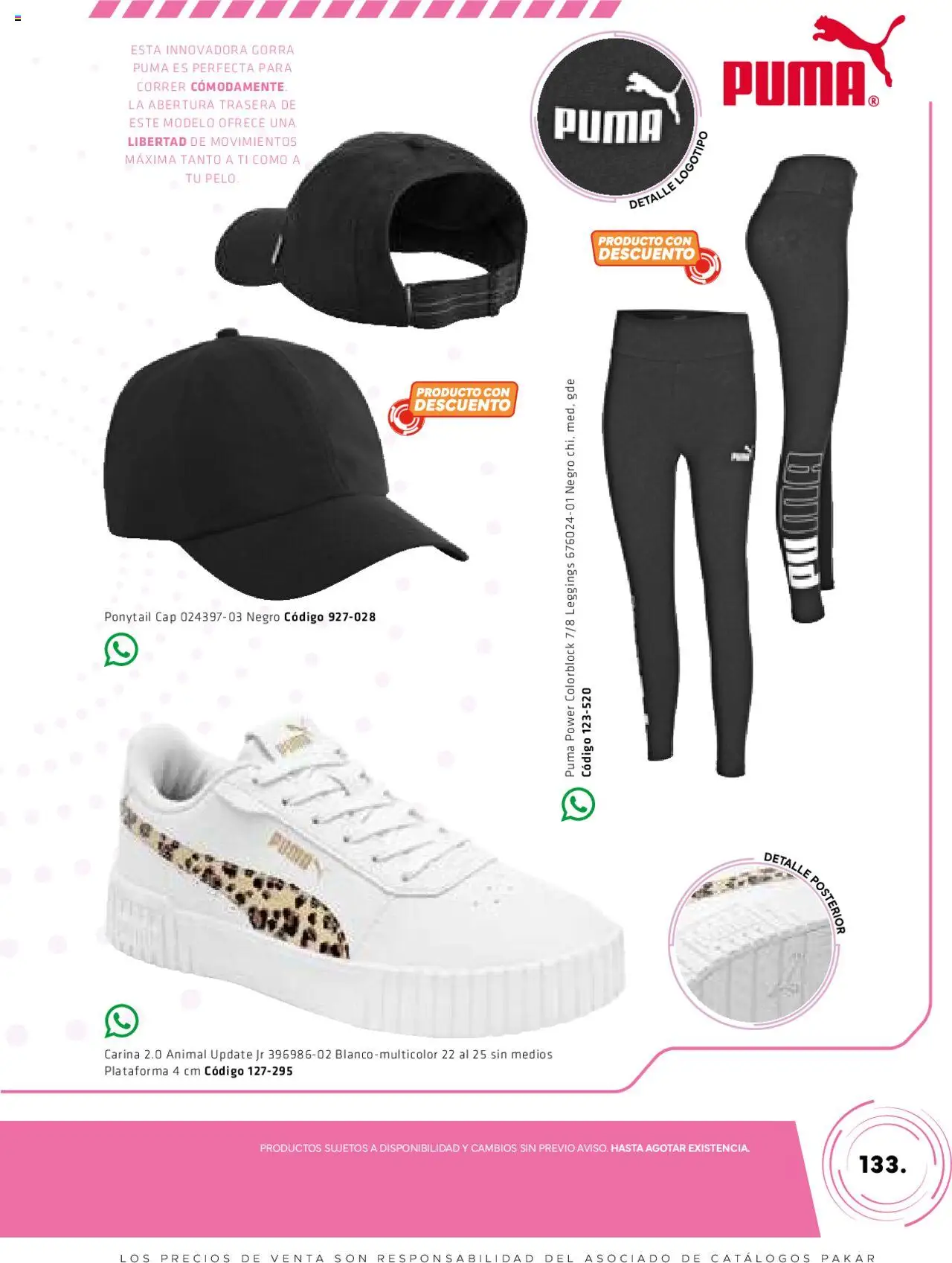 Nuevas ofertas de SC Pakar válidas en toda la República Mexicana desde el 06.03.2025. ¡Encuentra las mejores ofertas en SC Pakar catálogo Women! | Página: 133 | Productos: Leggings, Gorra