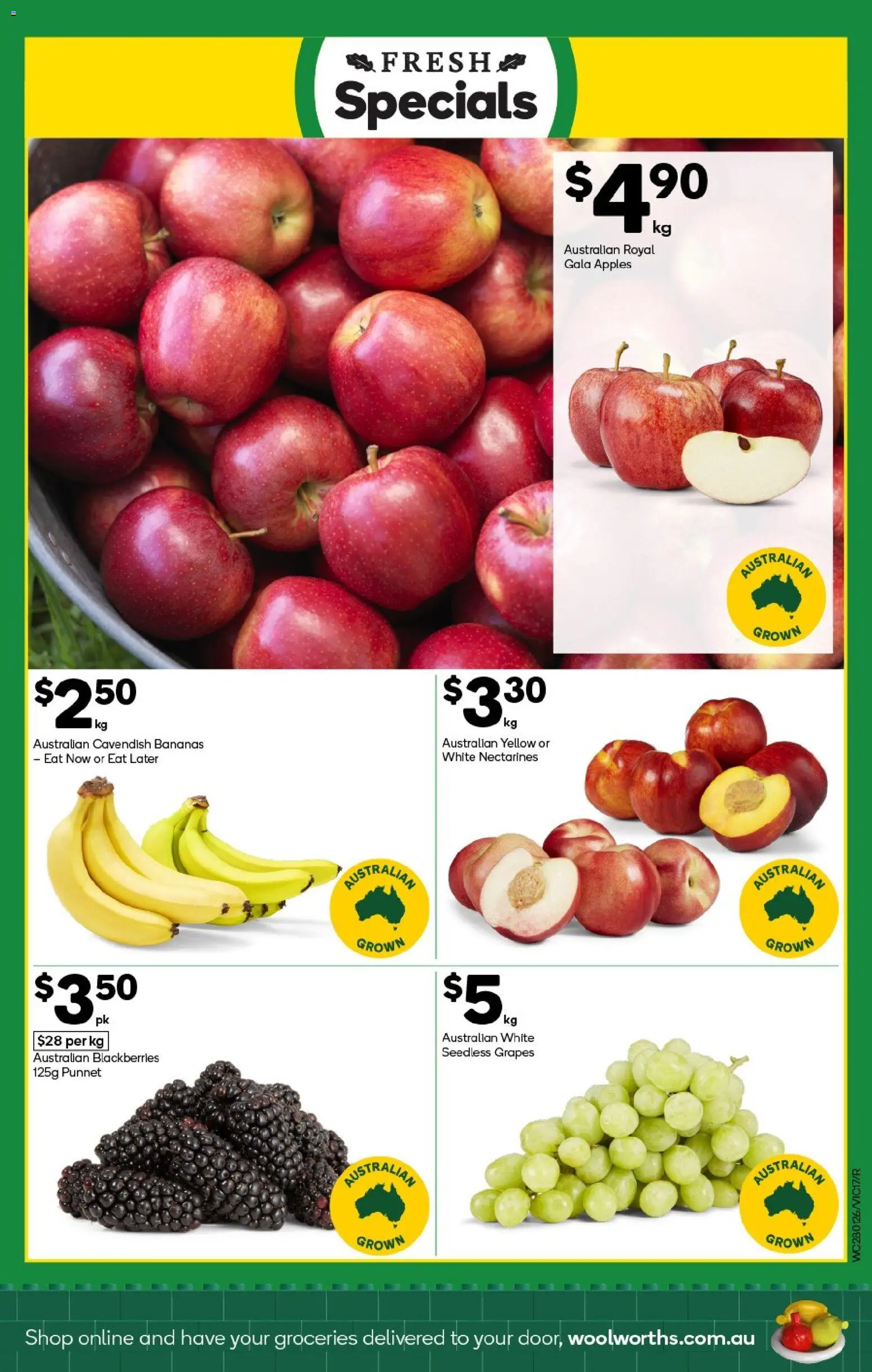 Woolworths catalogue - valid from 28.01.2026 | Page: 17 | Products: Apples, Bananas, Grapes