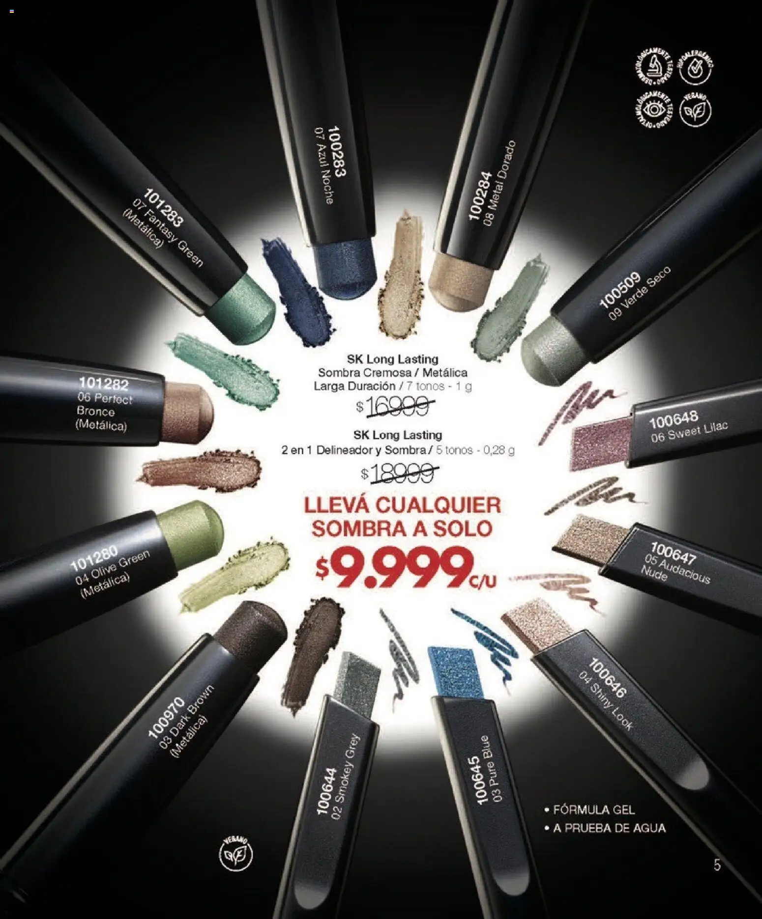 Violetta - Violetta Cosméticos │ válido desde el 18.03.2026 | Página: 5 | Productos: Sombra, Delineador, Agua