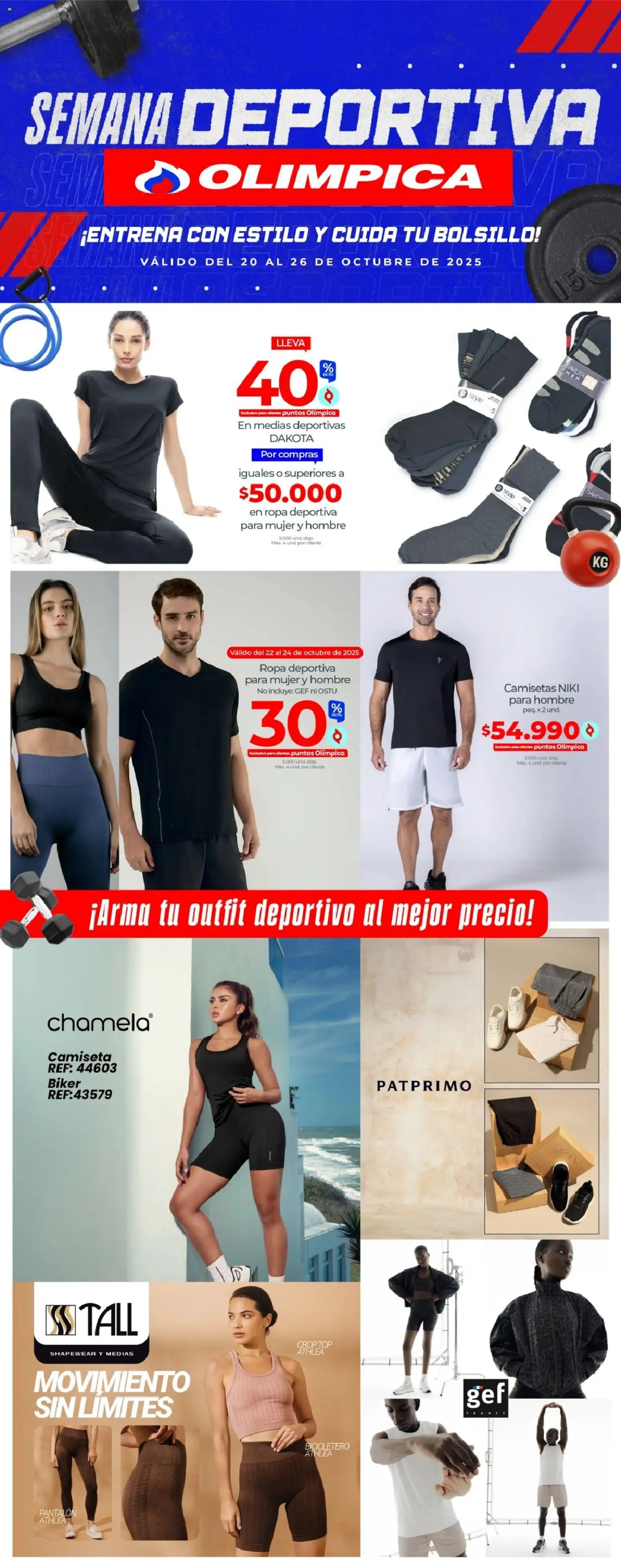 Olímpica revista - valida desde el 20.10.2025 | Página: 1 | Productos: Camiseta, Ropa, Medias