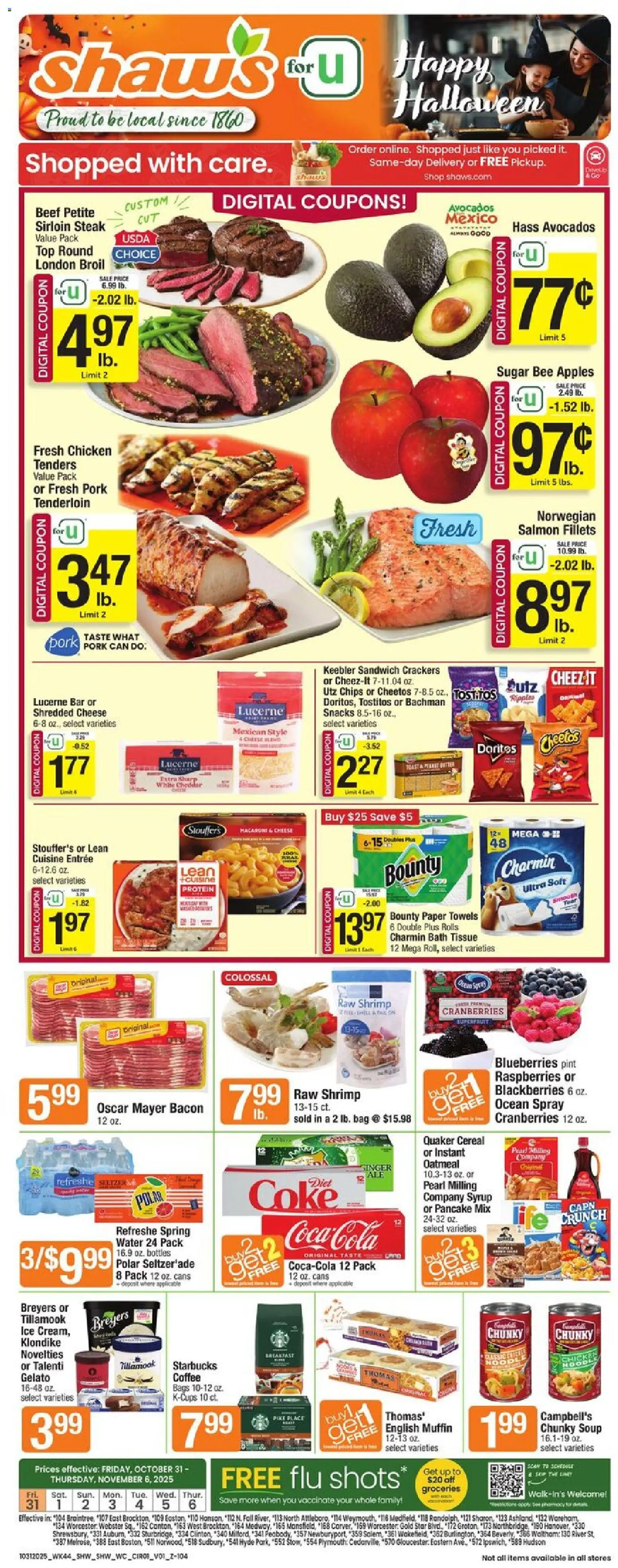 Shaw's Weekly Ad - MA - valid from 31.10.2025 | Page: 1