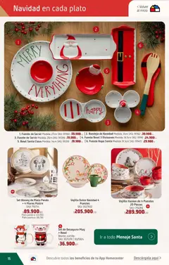Homecenter - Catálogo Navidad 2025 -  Vista previa de la revista de la tienda Homecenter valido desde el 14.10.2025 | Página: 15 | Productos: Timbre, Bandeja, Ropa