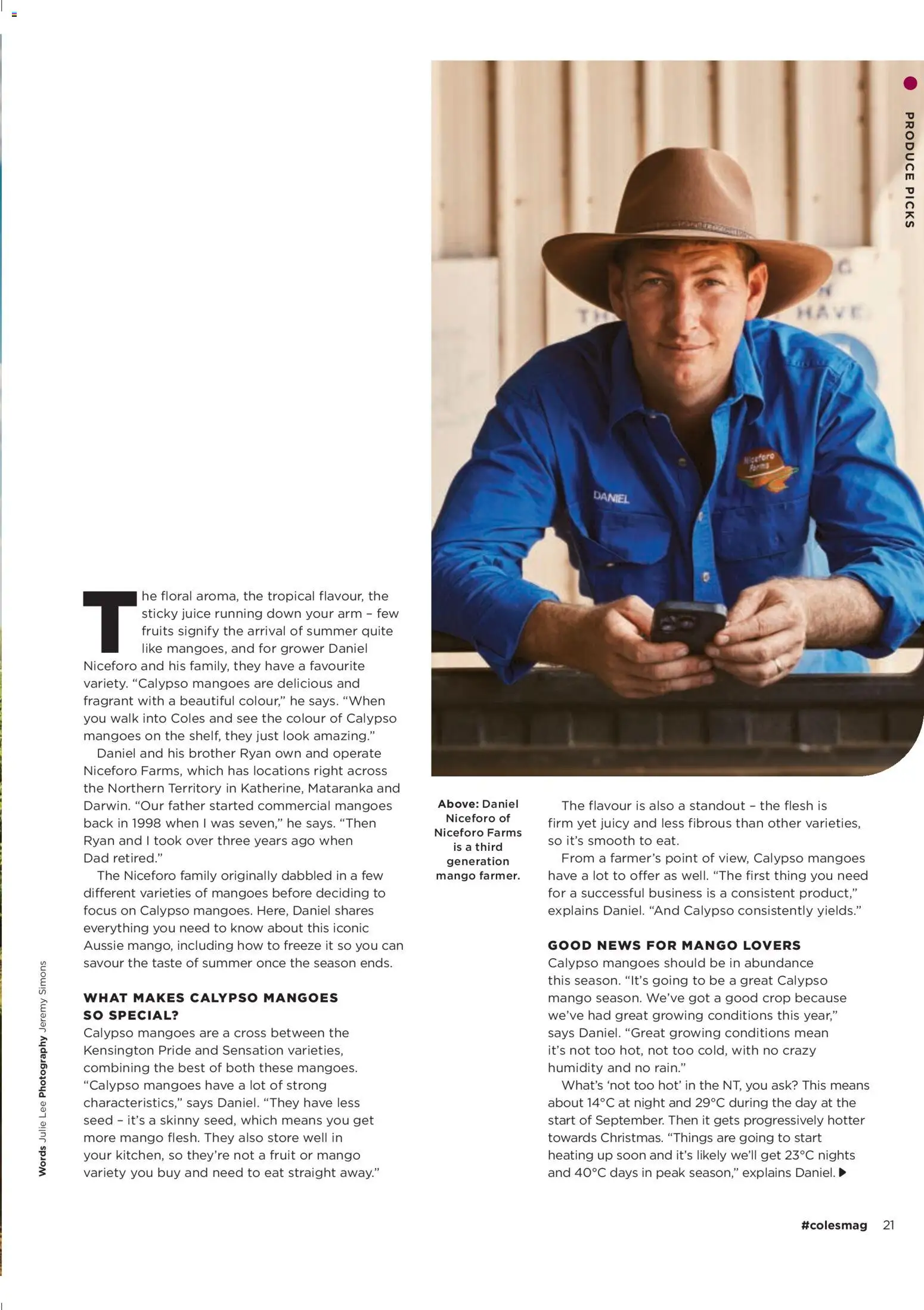 Coles catalogue - valid from 06.11.2025 | Page: 21 | Products: Floral, Juice, Fruits, Mango