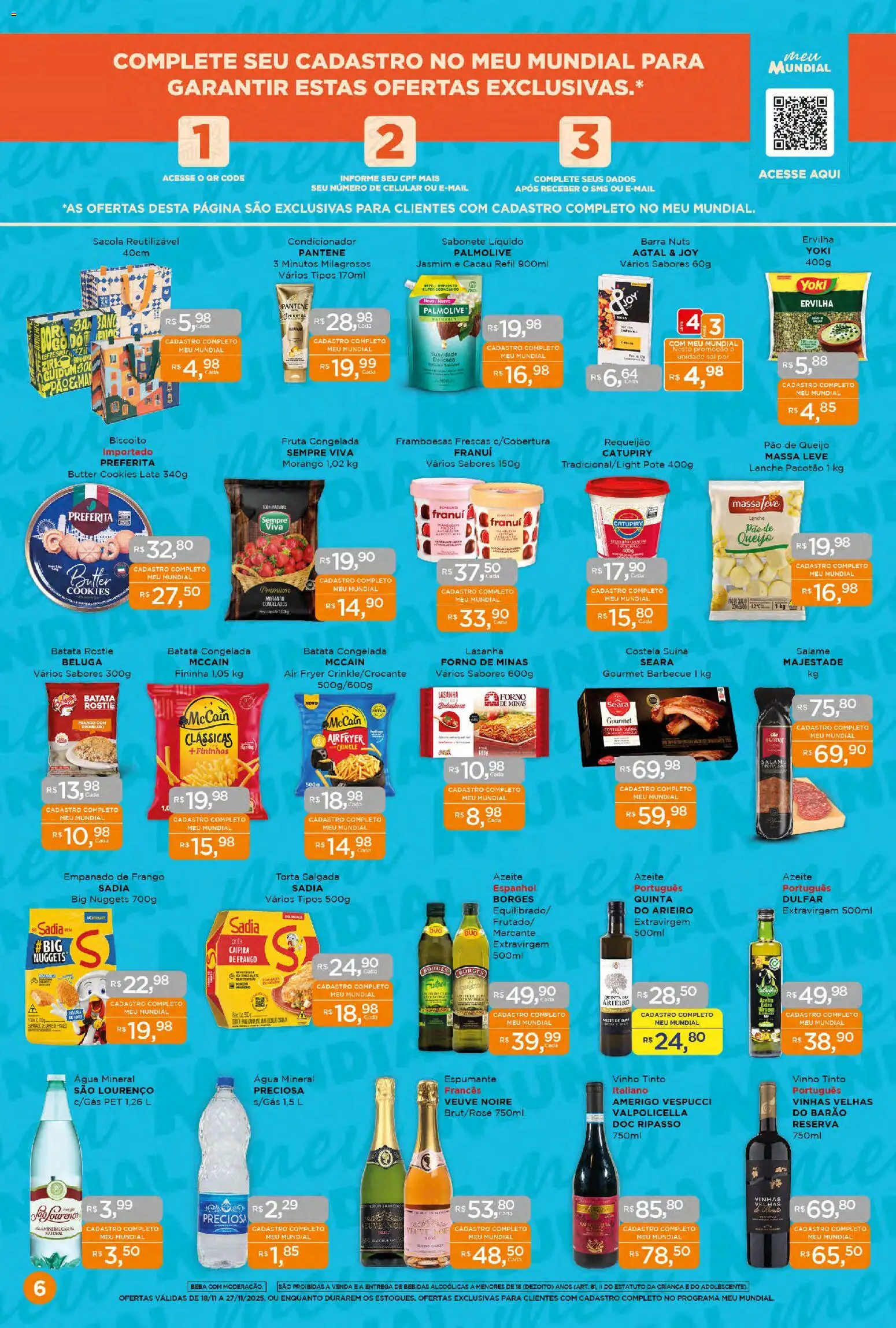Mundial Folheto - válido de 18.11.2025 | Página: 6 | Produtos: Forno, Ervilha, Pão, Batata