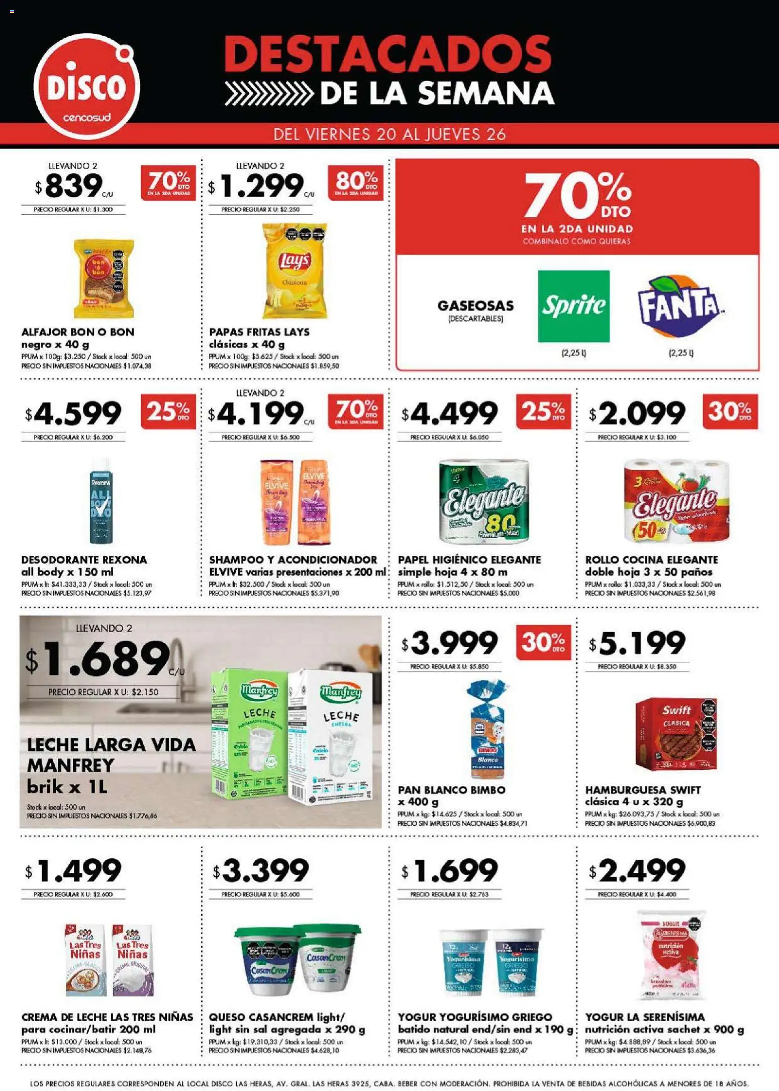 Disco ofertas │ válido desde el 20.03.2026 | Página: 8 | Productos: Papel higiénico, Body, Sal, Pan