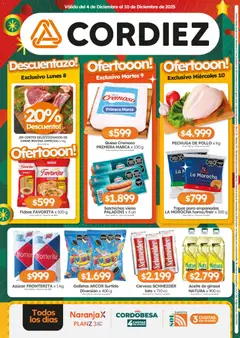 Vista previa Cordiez ofertas válido desde el 04.12.2025 | Página: 12 | Productos: Pollo, Azucar, Aceite, Galletas