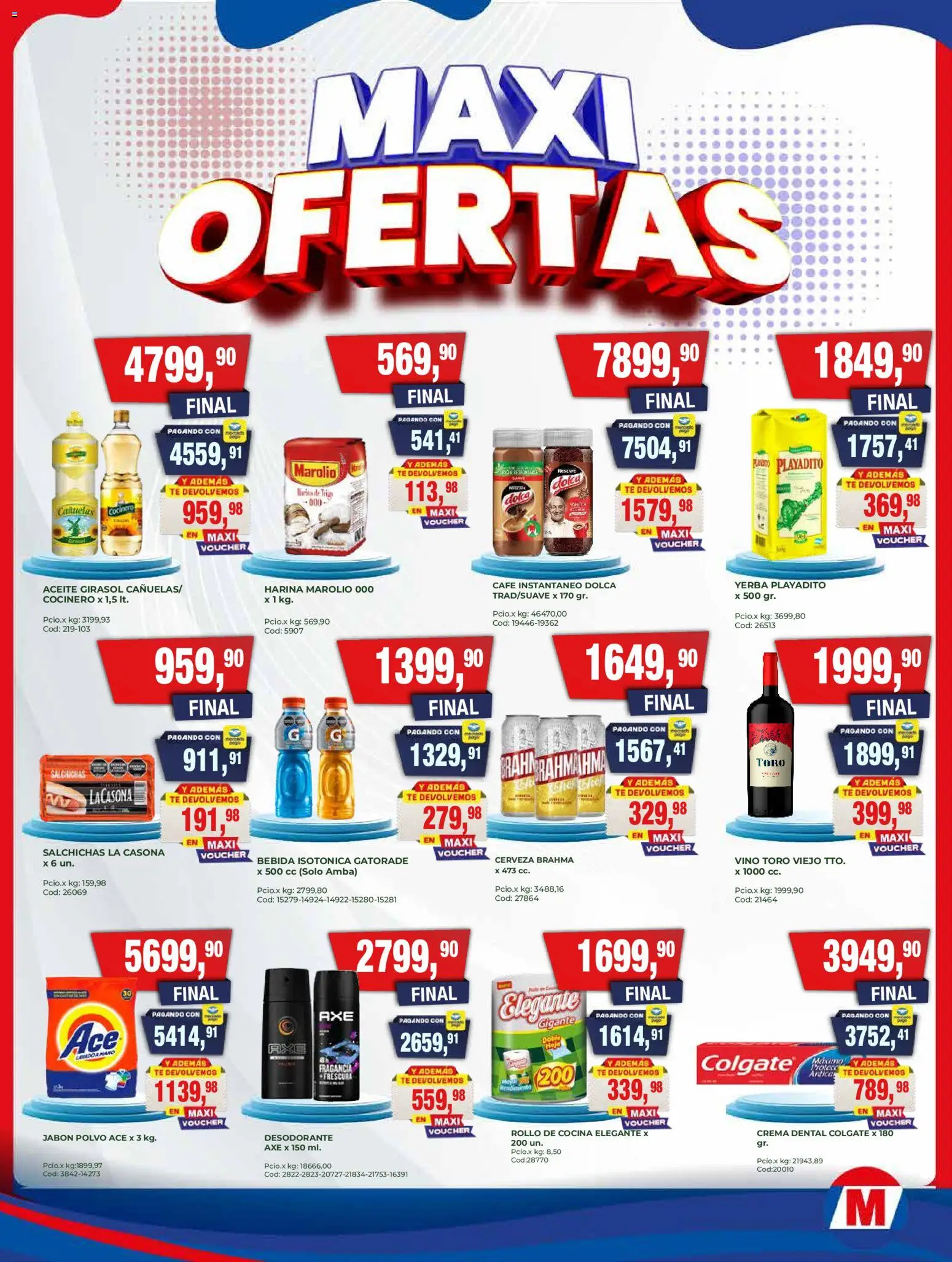 Maxiconsumo ofertas │ válido desde el 20.04.2026 | Página: 2 | Productos: Harina, Yerba, Desodorante, Crema
