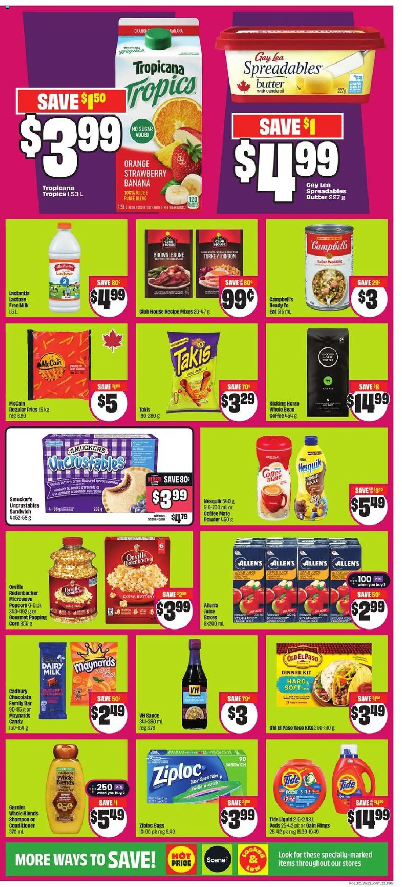 FreshCo flyer valid from 25.09.2025 | Page: 4 | Products: Powder, Milk, Coffee, Juice