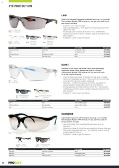 Preview of Black Woods Prosafe  - valid from 06.10.2023 | Page: 22 | Products: Ergonomic, Mirror, Coat, Glasses