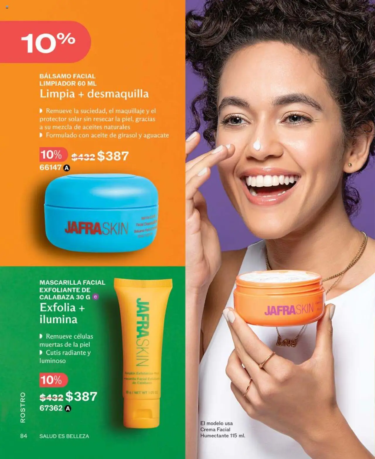 Nuevas ofertas de JAFRA válidas en toda la República Mexicana desde el 01.06.2025. ¡Encuentra las mejores ofertas en JAFRA catálogo! | Página: 84 | Productos: Crema, Bálsamo, Radiante, Protector solar