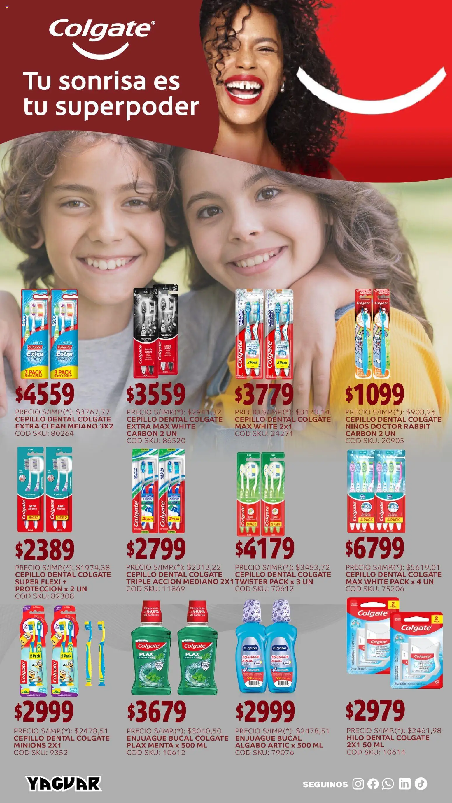 Yaguar - Aliados de tu bolsillo Buenos Aires │ válido desde el 09.03.2026 | Página: 6 | Productos: Cepillo, Enjuague bucal, Hilo dental
